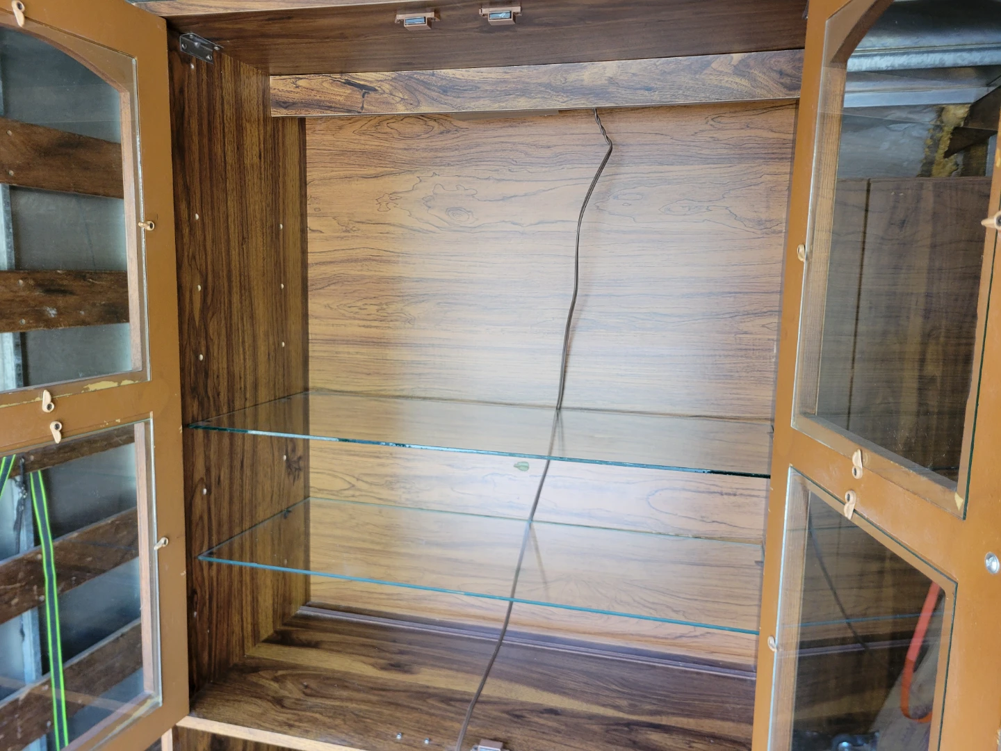 Wooden Display Cabinet with Glass Doors - photo 4