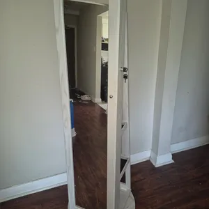 Standing Jewelry Armoire with Mirror MOVING OUT SALE❌️