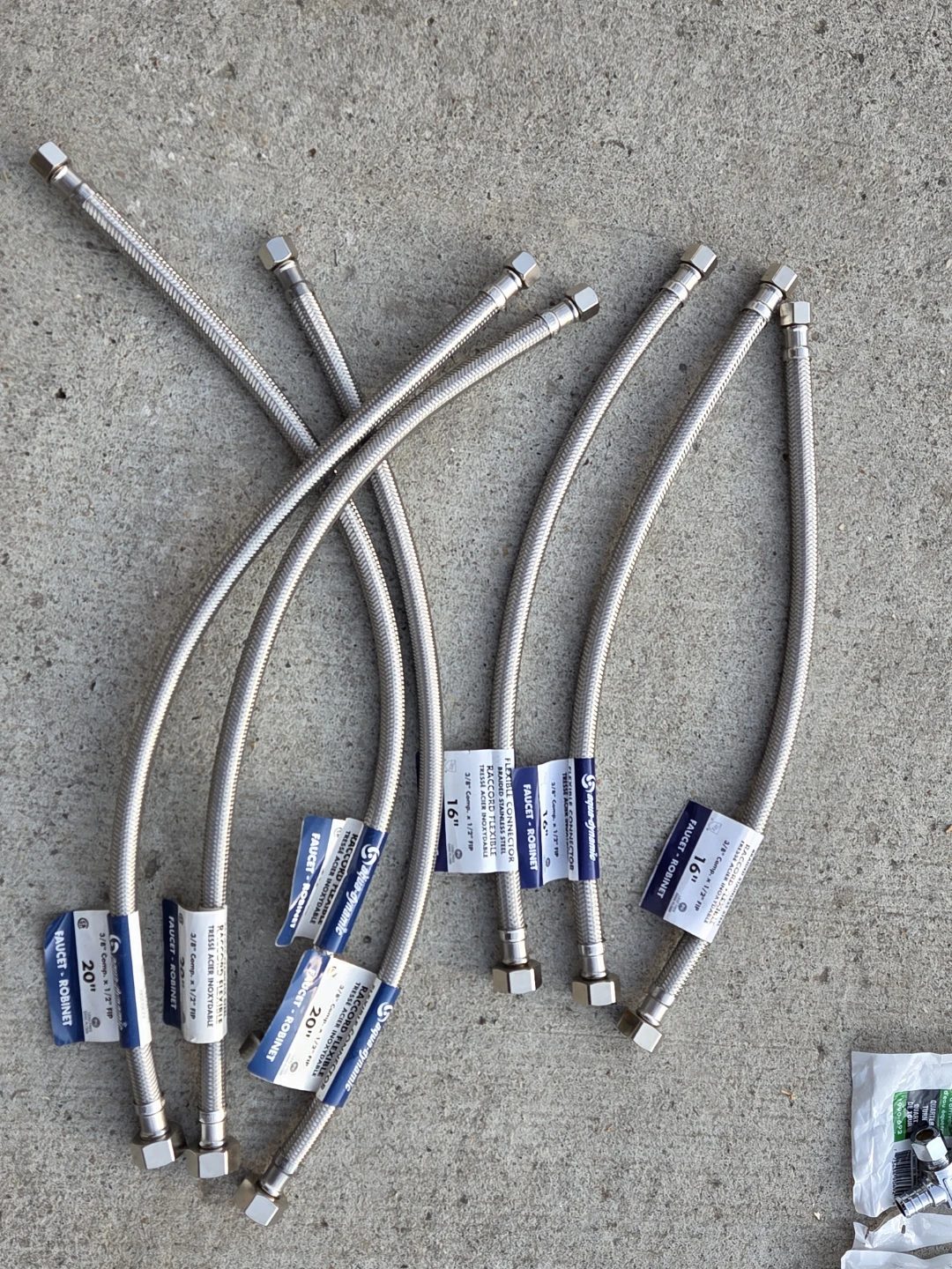 Assorted Plumbing PEX Fittings and Flexible Hoses - photo 2