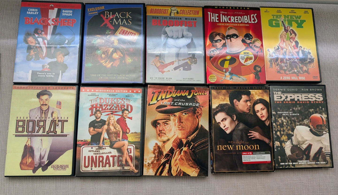 DVD Movie Collection (10 Movies)