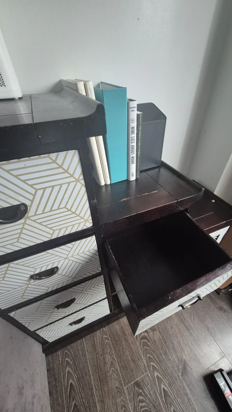 Wooden Storage Unit with 5 Drawers 2 shelves and 1 Cabinet - photo 4