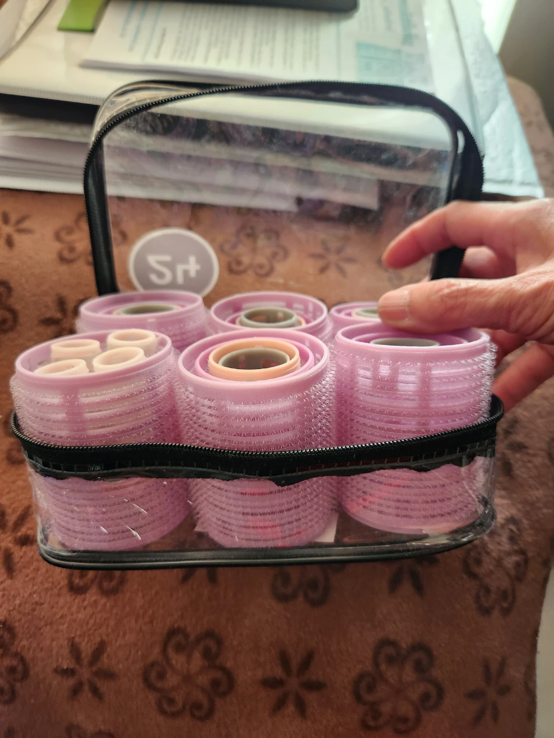 Pink Hair Rollers Set with Case - photo 4