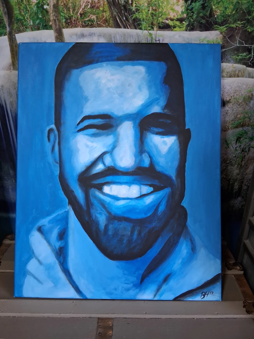 Drake Portrait Painting Canvas Art