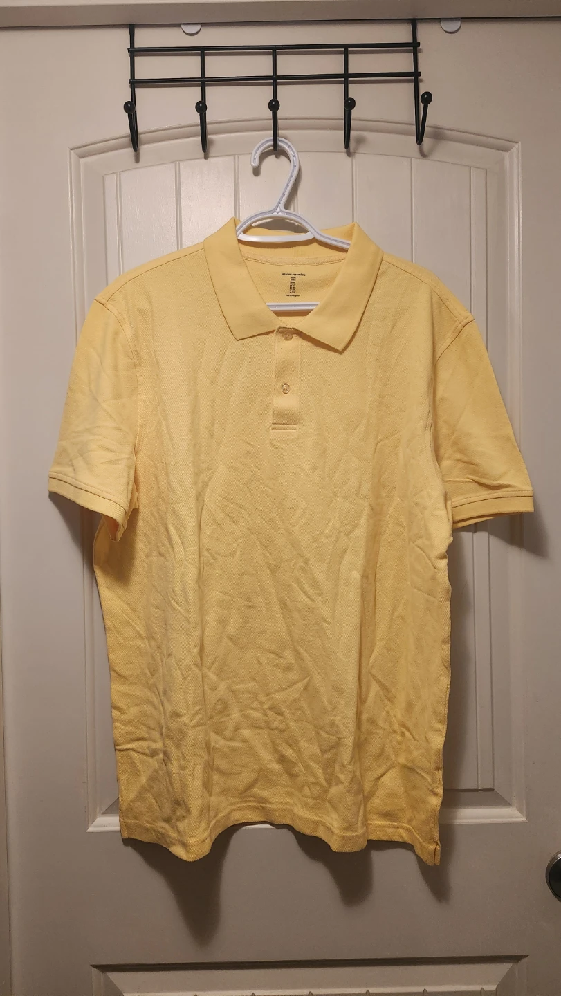 Amazon Essentials Slim Fit Yellow Polo Shirt - XL