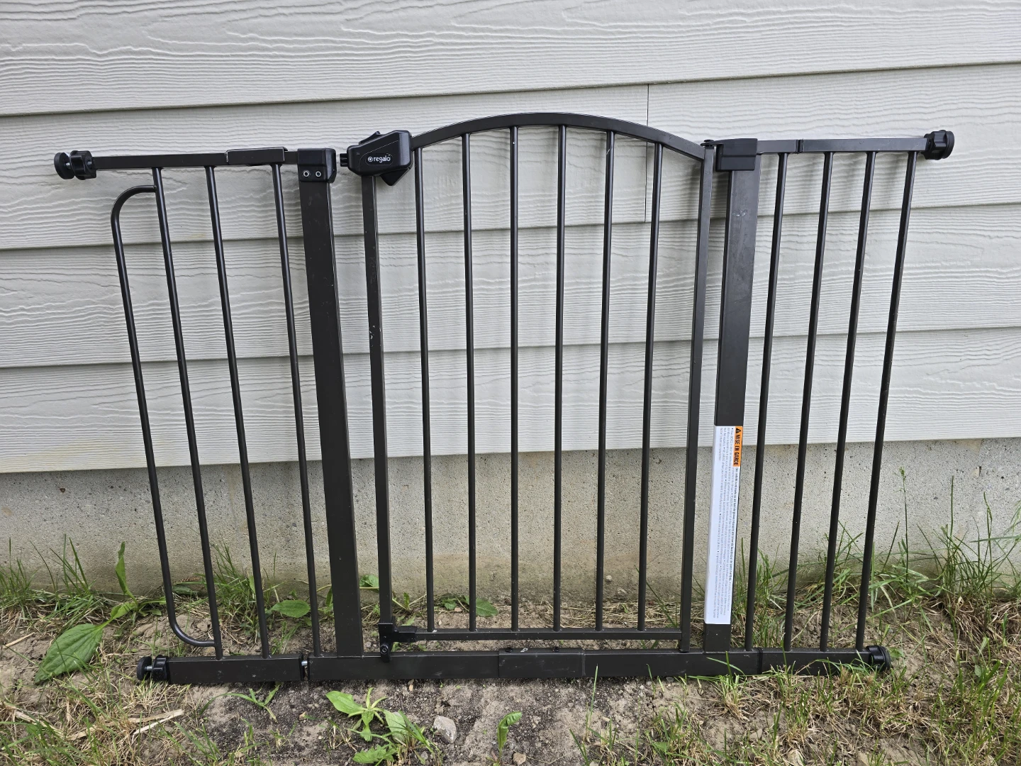 Regalo Black Metal Baby Gate