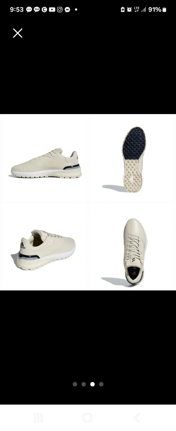 Adidas Rebelcross Spikeless Golf Shoes Size 8 Beige GX8971 - photo 3