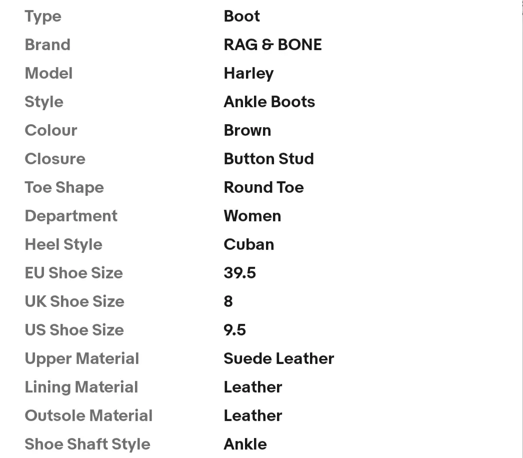 Rag & Bone Harley Suede Ankle Boots - Size 8 UK / 9.5 US - photo 5