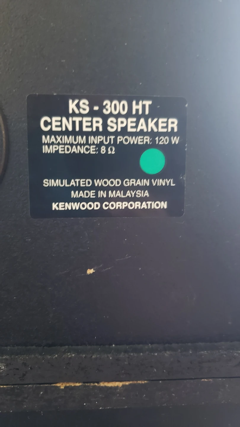 Kenwood KS-300 HT Speakers - photo 3
