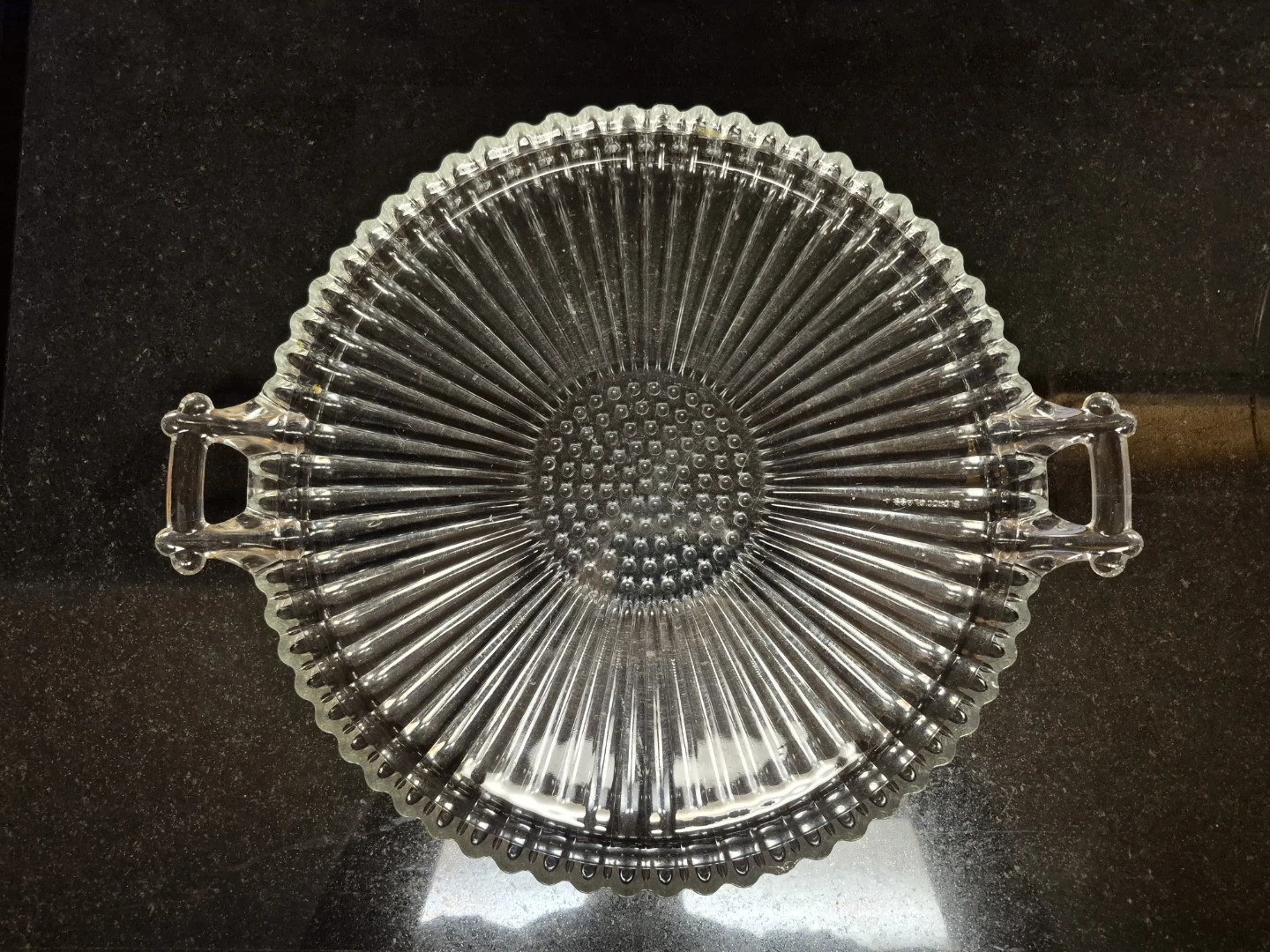 Glass Serving Tray with Handles - photo 3
