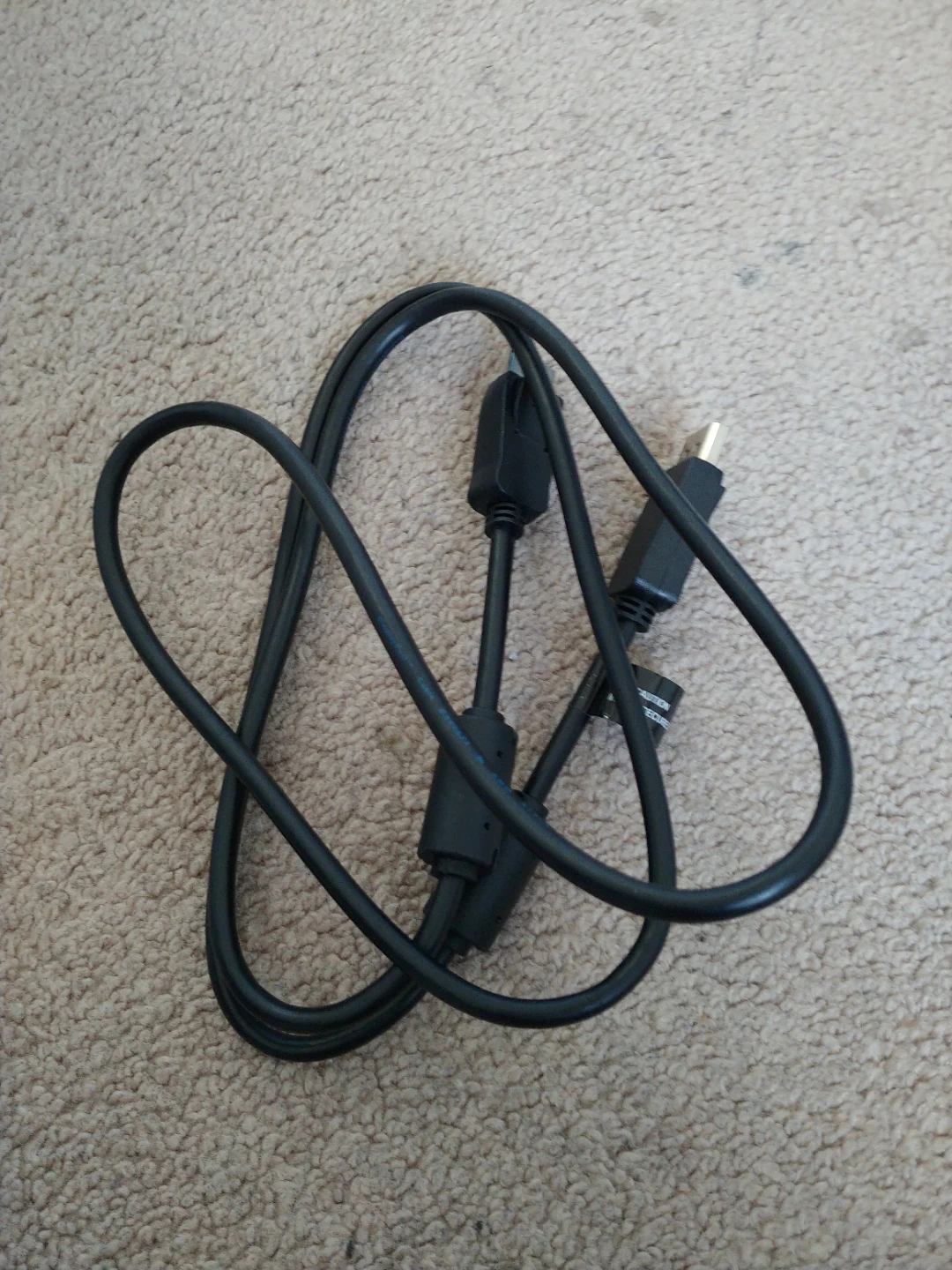 Black DisplayPort Cable