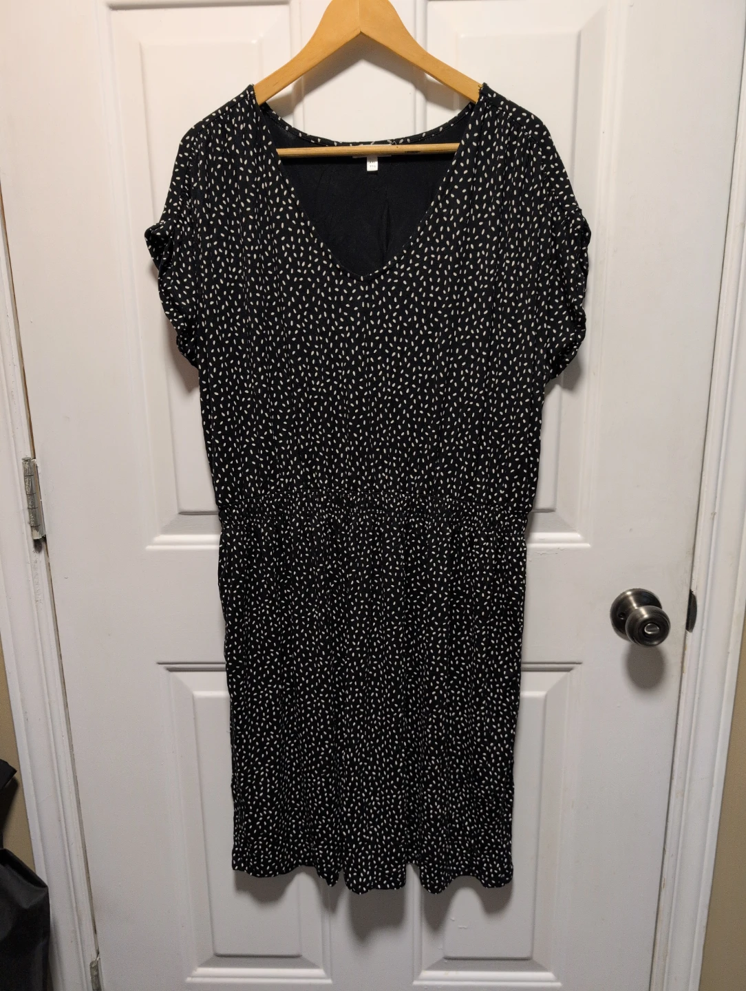 Signature Reitmans Black & White Print Dress - XXL
