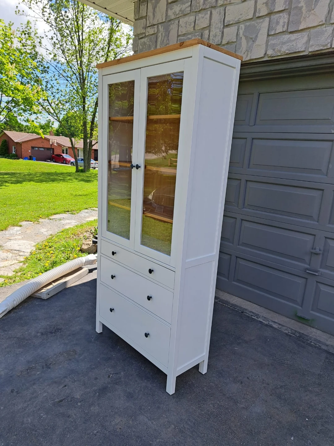 Ikea Hemnes glass door cabinet