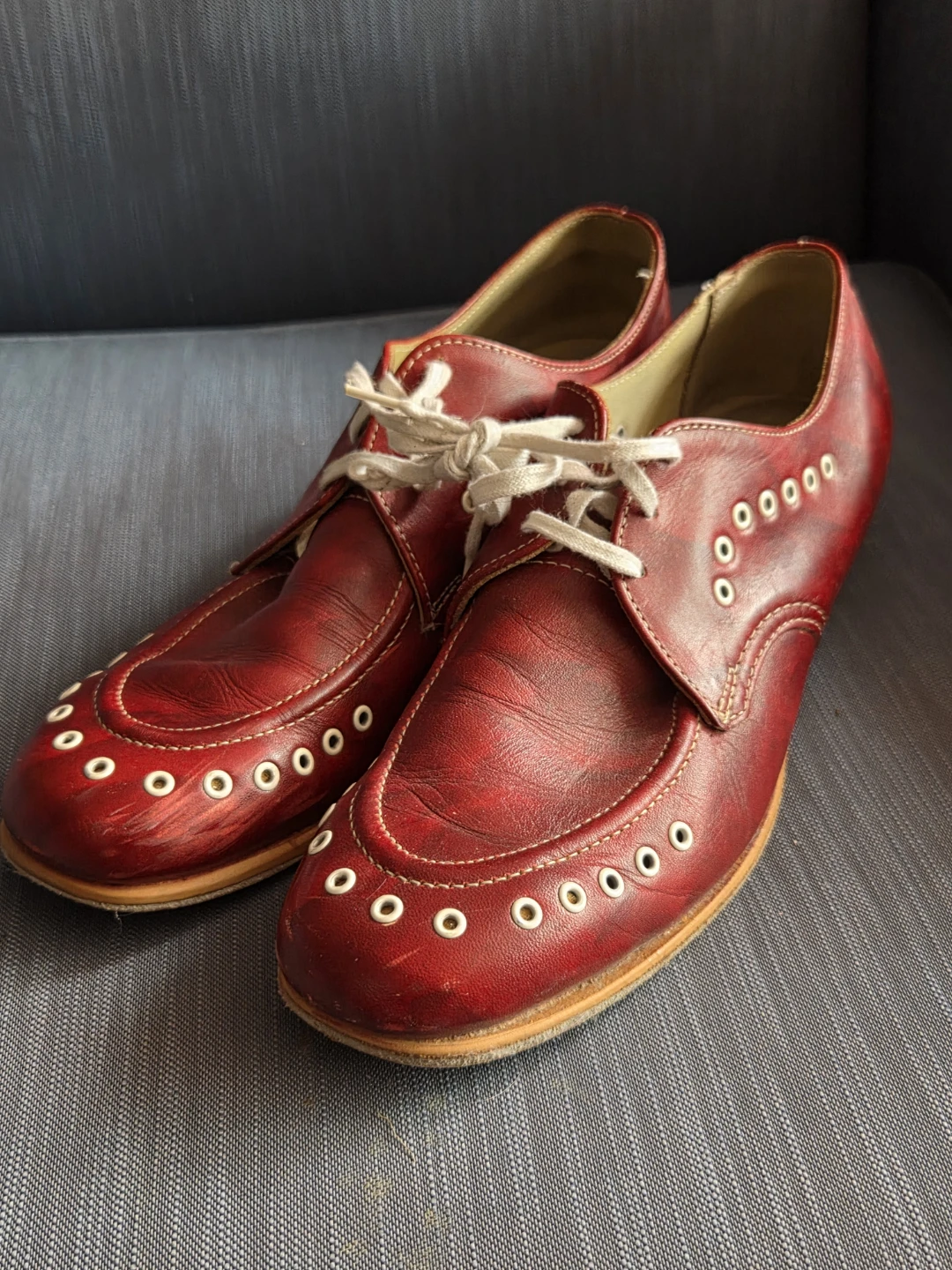 Red Leather Bowling shoes