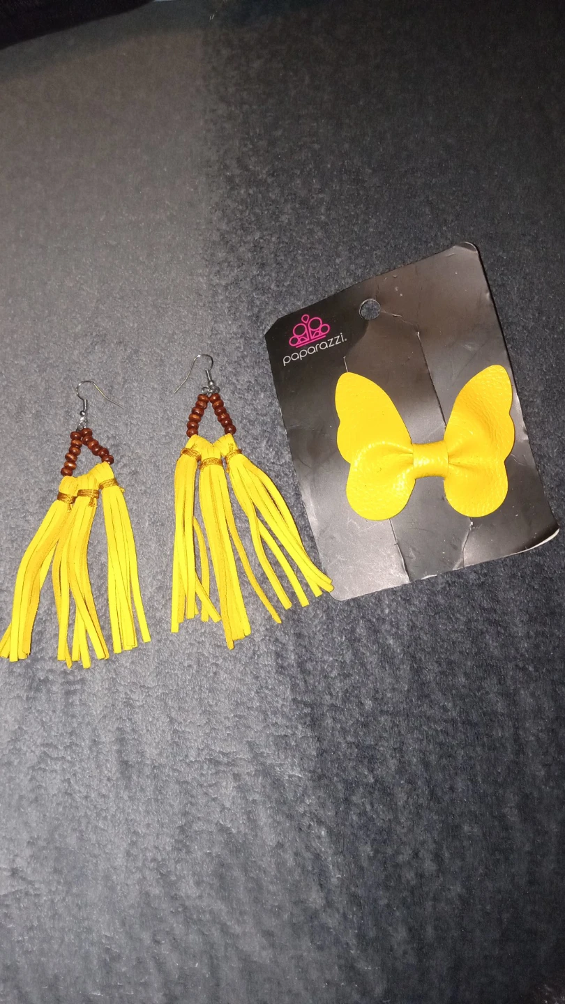 Earrings and Hair Pin Set