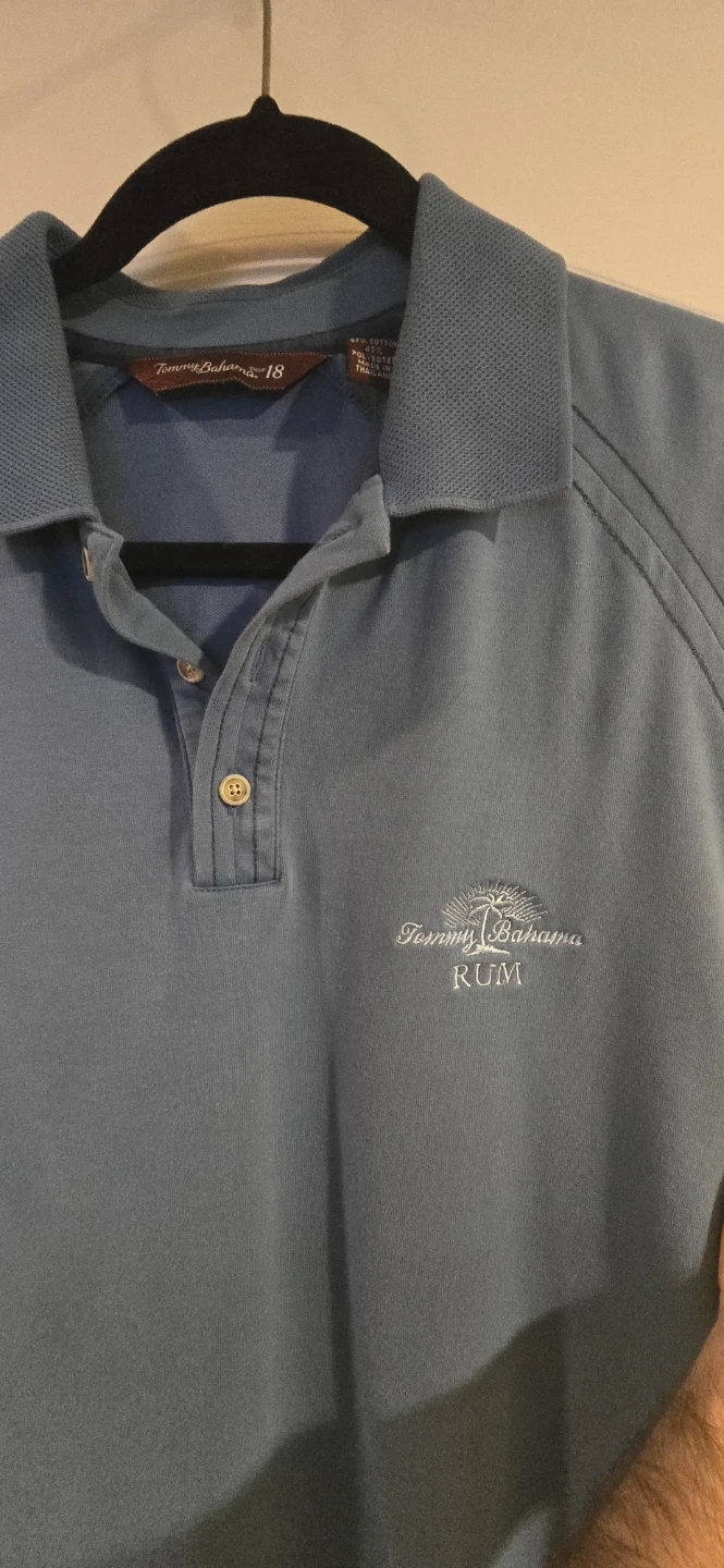 Tommy Bahama "Rum" Polo Shirt - Blue - Size L