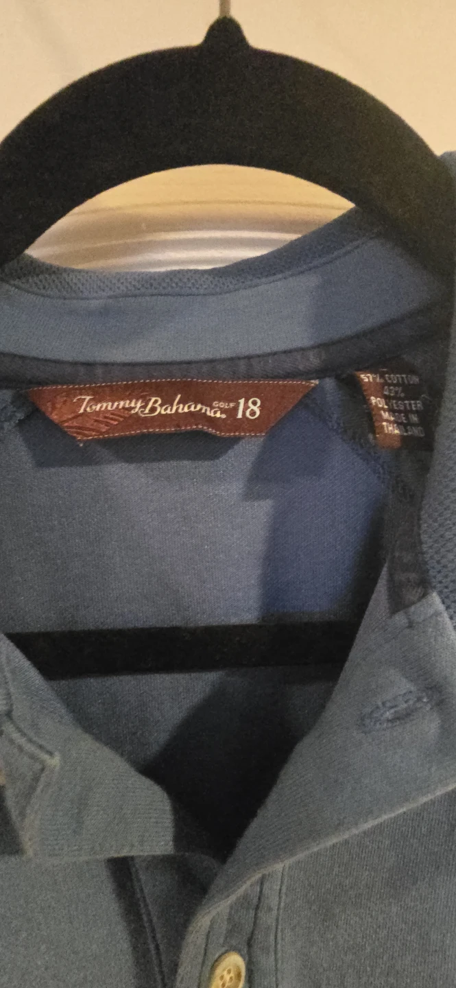 Tommy Bahama "Rum" Polo Shirt - Blue - Size L - photo 2