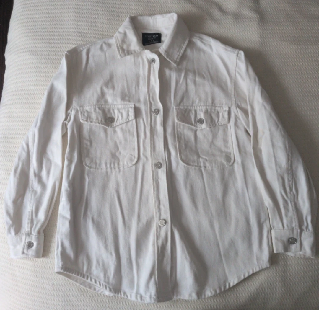 Streetwear Society White Jean Jacket or Shirt - photo 3