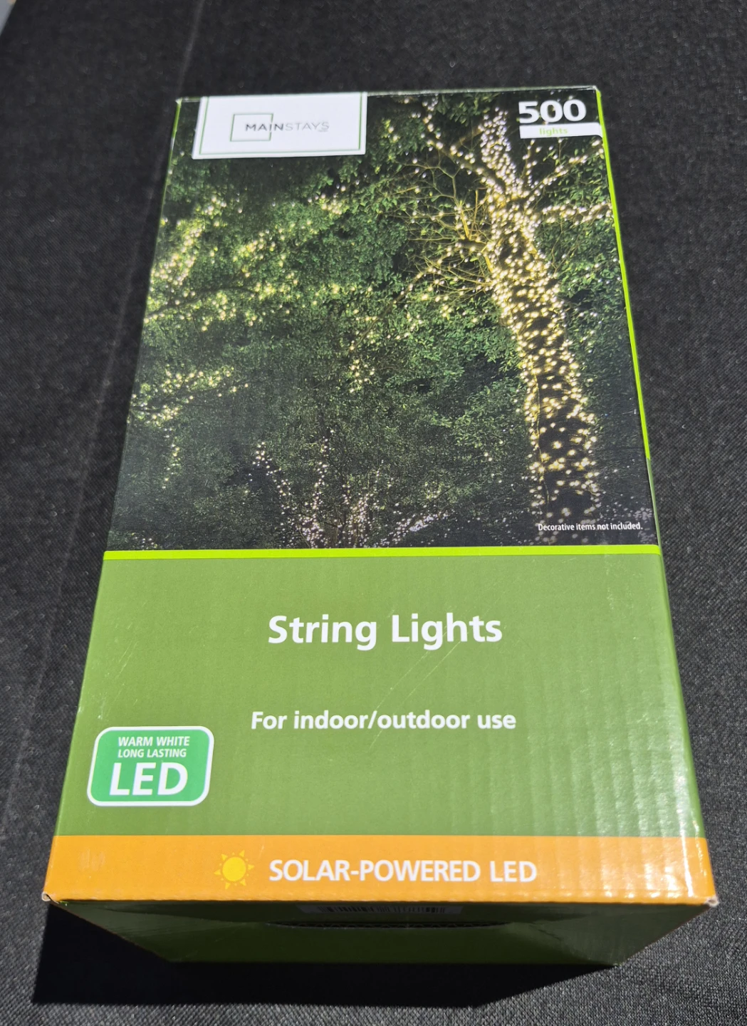New solar LED lights. Indoor or outdoor use, 47ft long