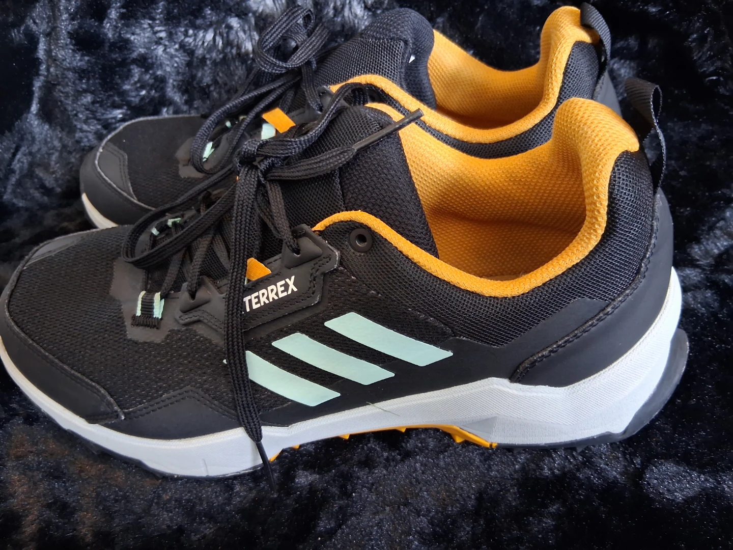 Adidas Terrex Trail Running Shoes Black/Orange Size 8 - photo 2