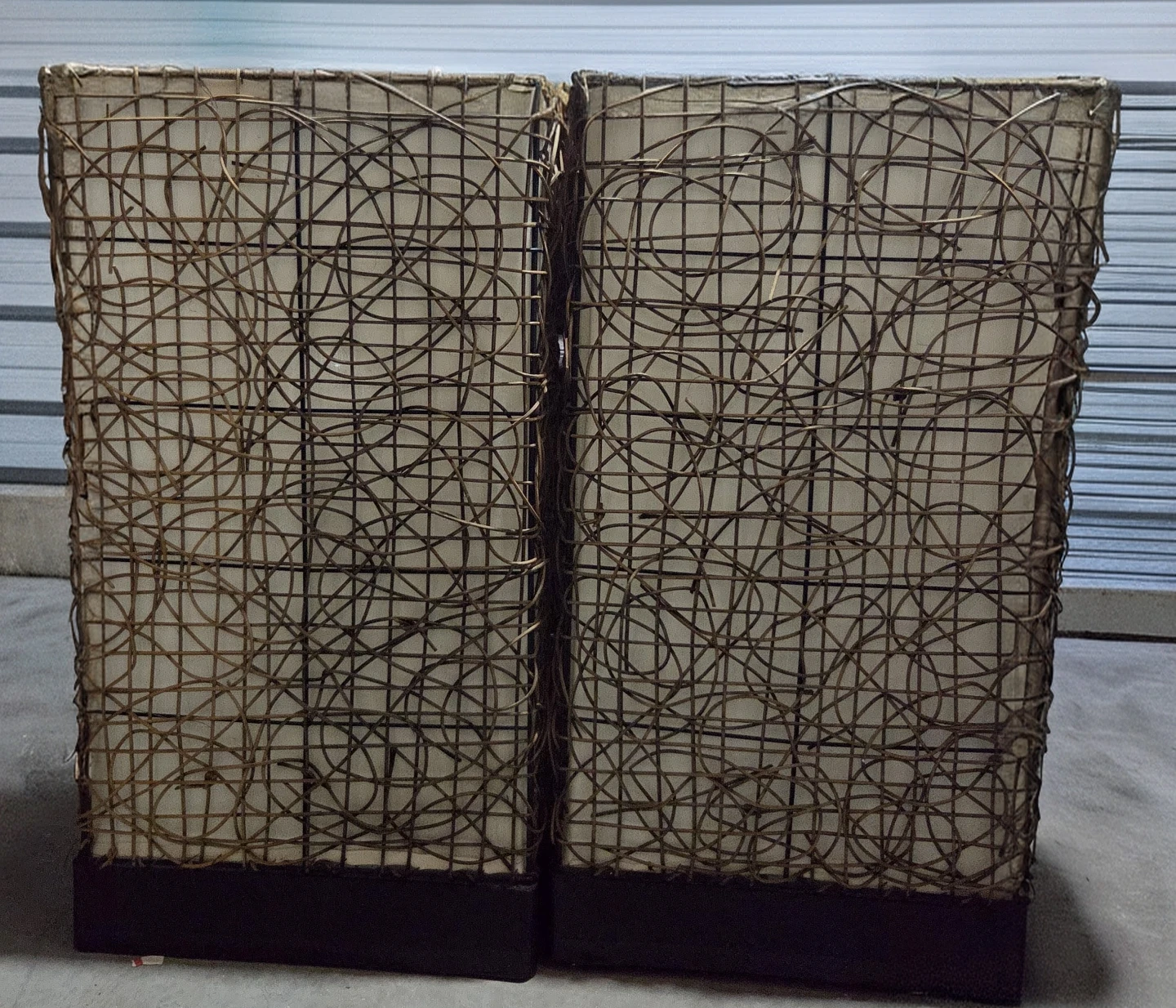 Set of 2 Modern Boho Rattan Table Lamps - photo 2