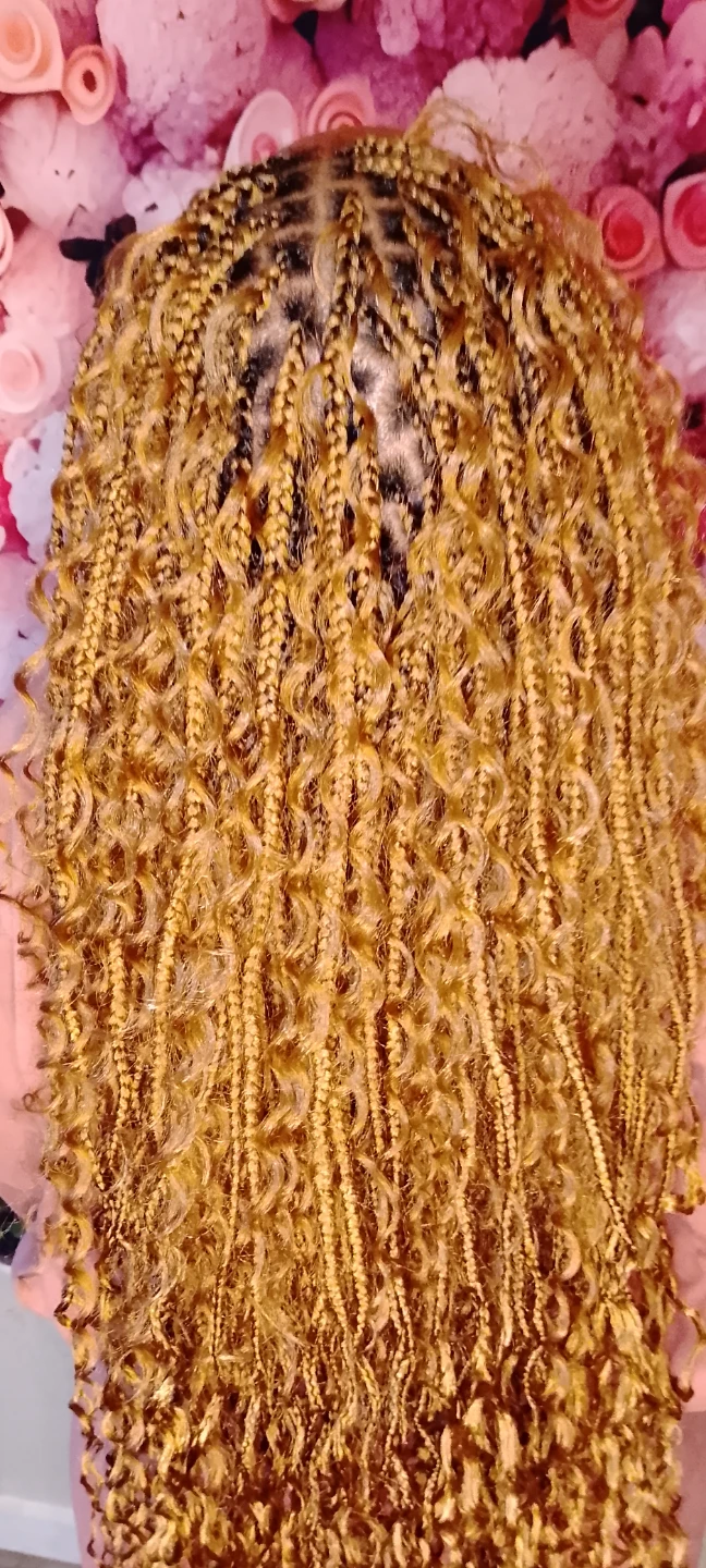 Boho braids Hairstyles and french curls - photo 4