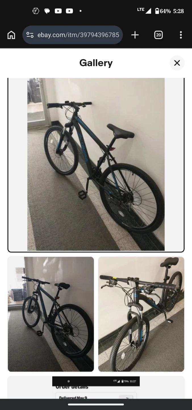 Ktaxon Mountain Bike 27.5 Inch Men's & Women's - Blue