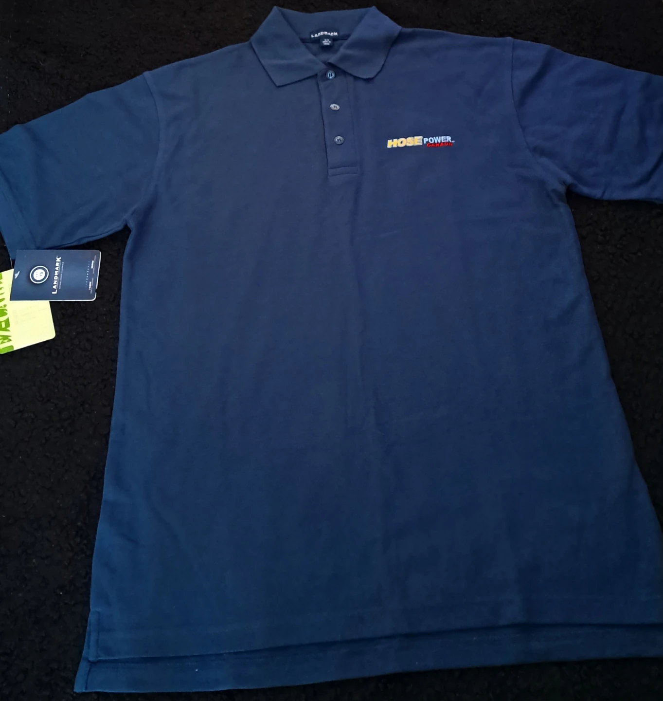 NEW Landmark HOSR POWER Blue Polo Shirt - photo 2