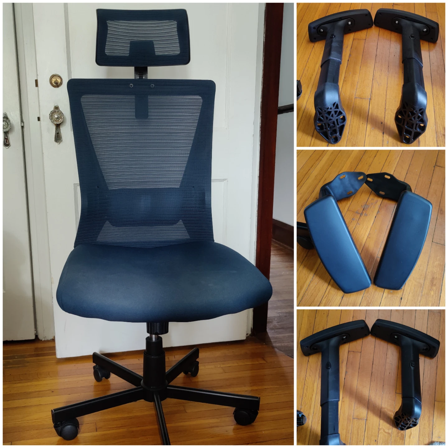 Ergonomic Office Chair with adjustable headrest and armrests