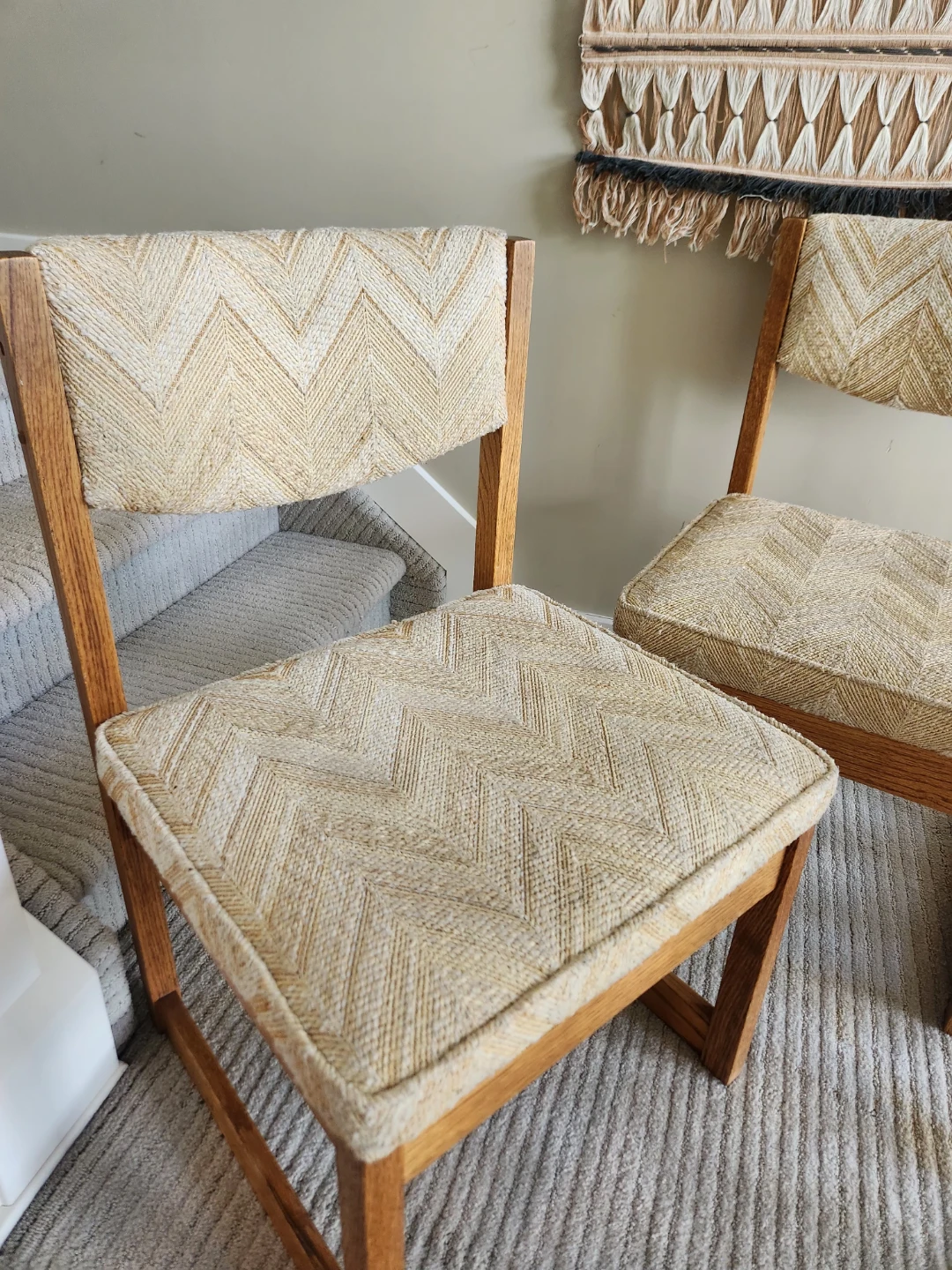 Set of 2 Vintage Wood Accent Chairs - photo 4