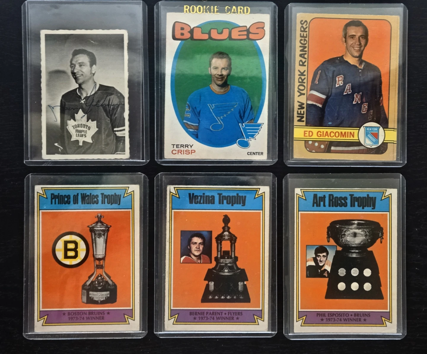 Vintage 1970's OPC Hockey Lot of 6, HOF's, Rookie