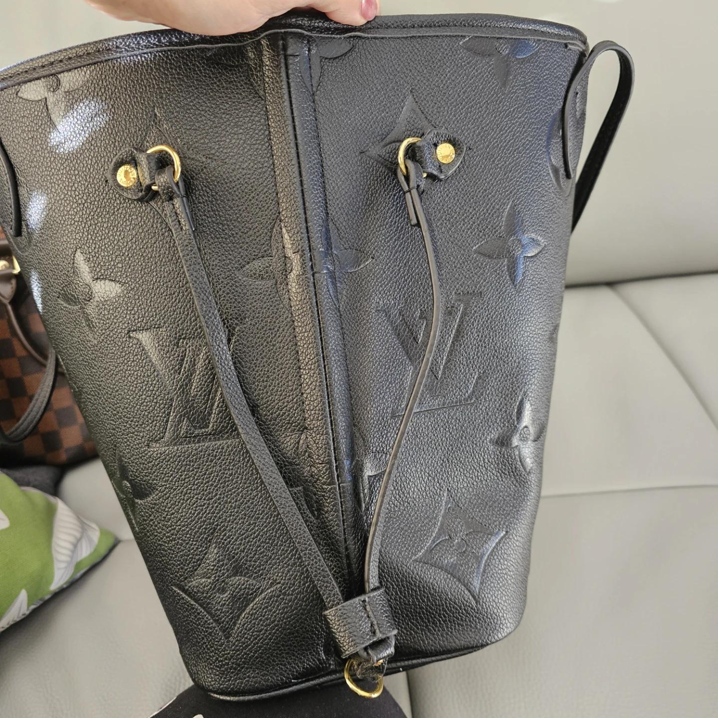 Louis Vuitton Black Monogram Empreinte OnTheGo GM Tote Bag - photo 3