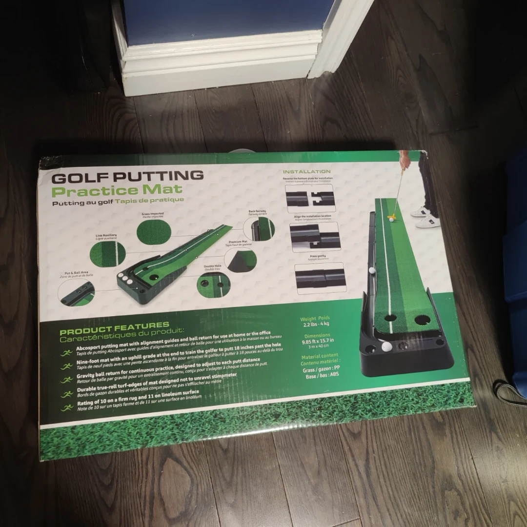 ABCOSport Golf Putting Practice Mat with 3 Balls - photo 2