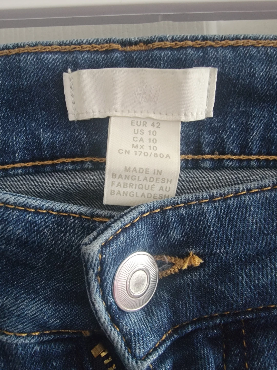 H&M Women's Blue Denim Jeans - US 10 - photo 2