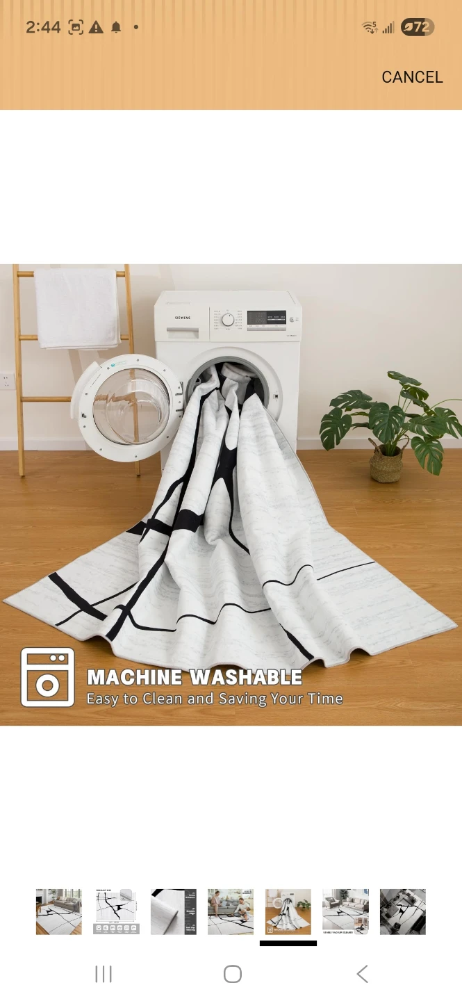 Machine Washable Area Rug - Kids & Pet Friendly - photo 4