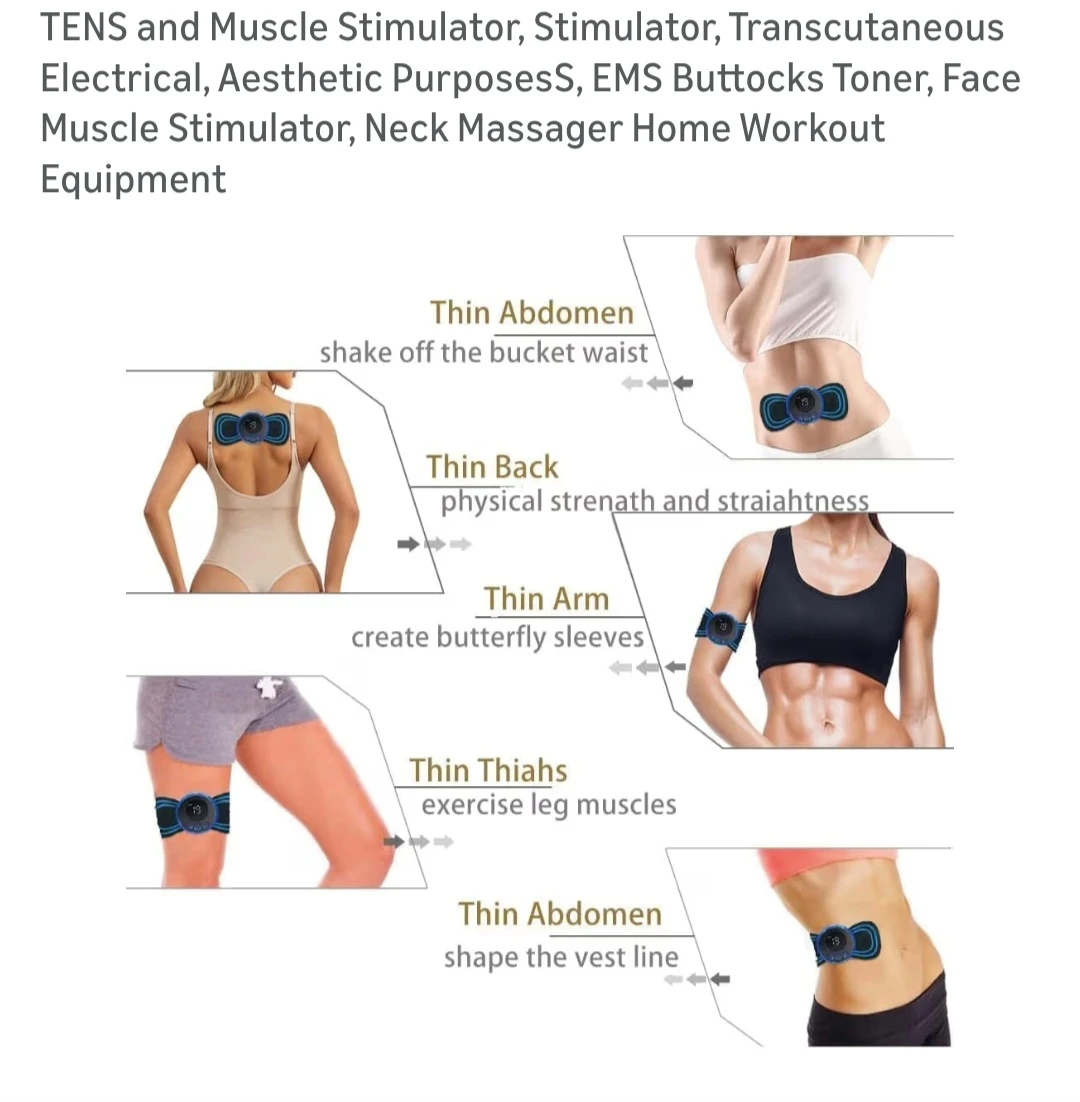 TENS Muscle Stimulator EMS Body Toner Set - photo 2