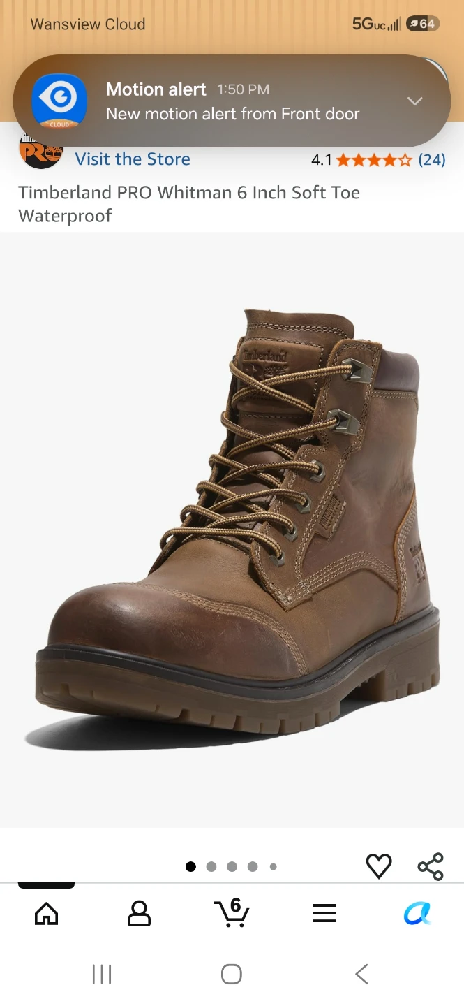Timberland PRO Whitman 6 Inch Soft Toe Waterproof Boots