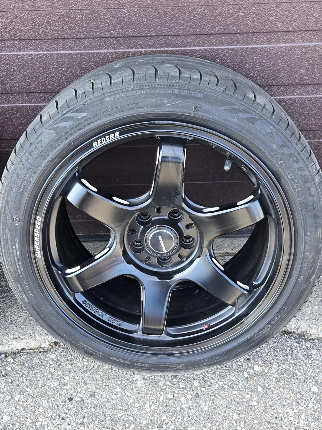 Set of 4 Super Speed RFO6RR Black Wheels