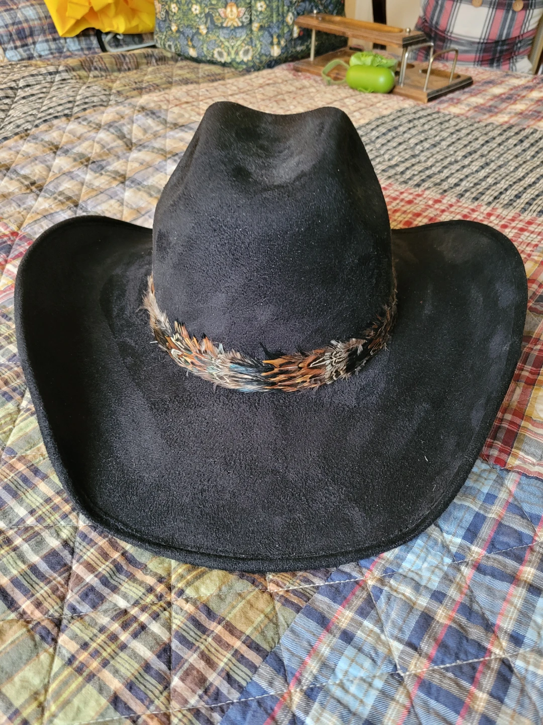 Vegan Suede Cowboy Hat
