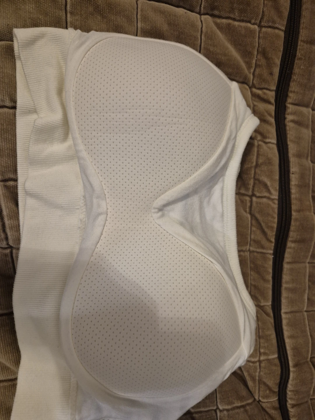 breathable small 84A striped white navy blue bra - photo 4