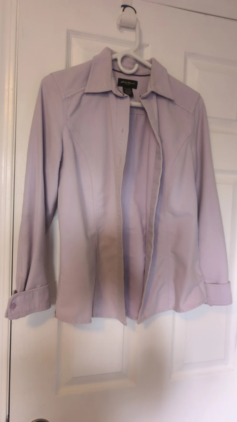 Eddie Bauer Lavender Button-Up Shirt