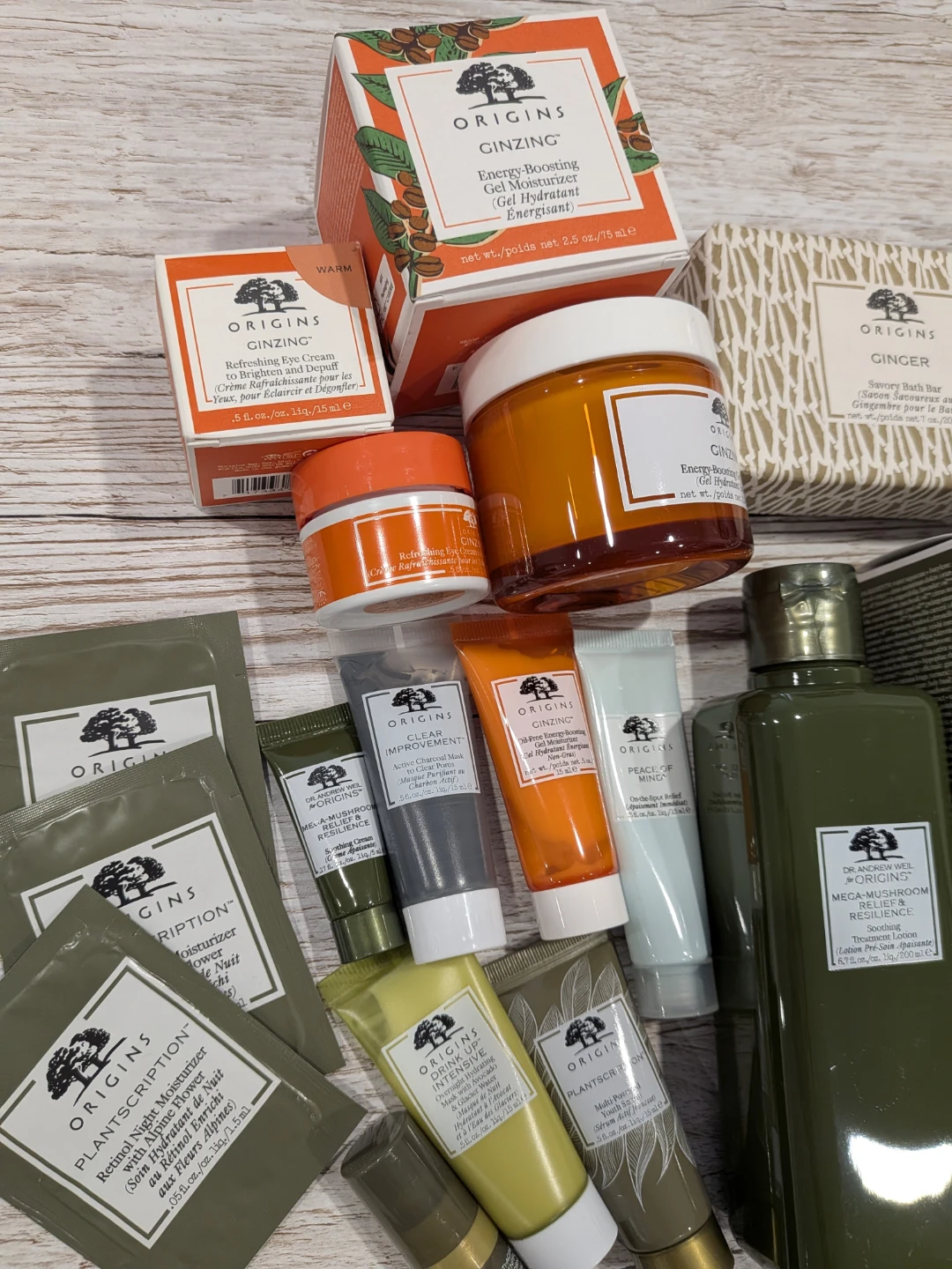 Origins Skincare Lot - GinZing, Mega-Mushroom Relief/ Ginger - photo 2