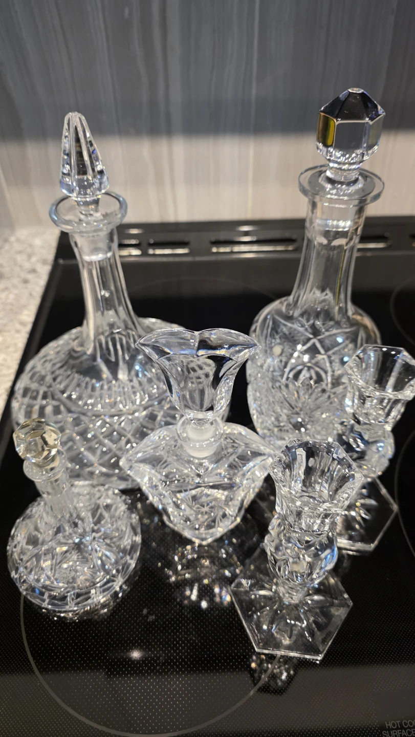 Crystal Glass Perfume Bottles and Decanters