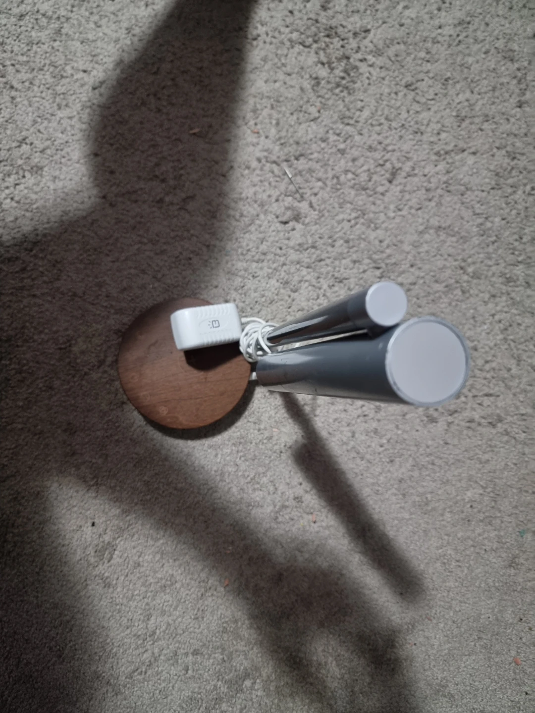 Modern Table Lamp with Wooden Base