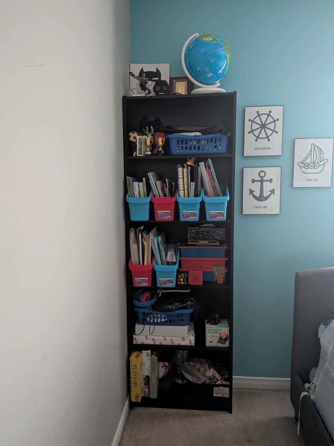 IKEA GERSBY Bookcase, black, 60x180 cm