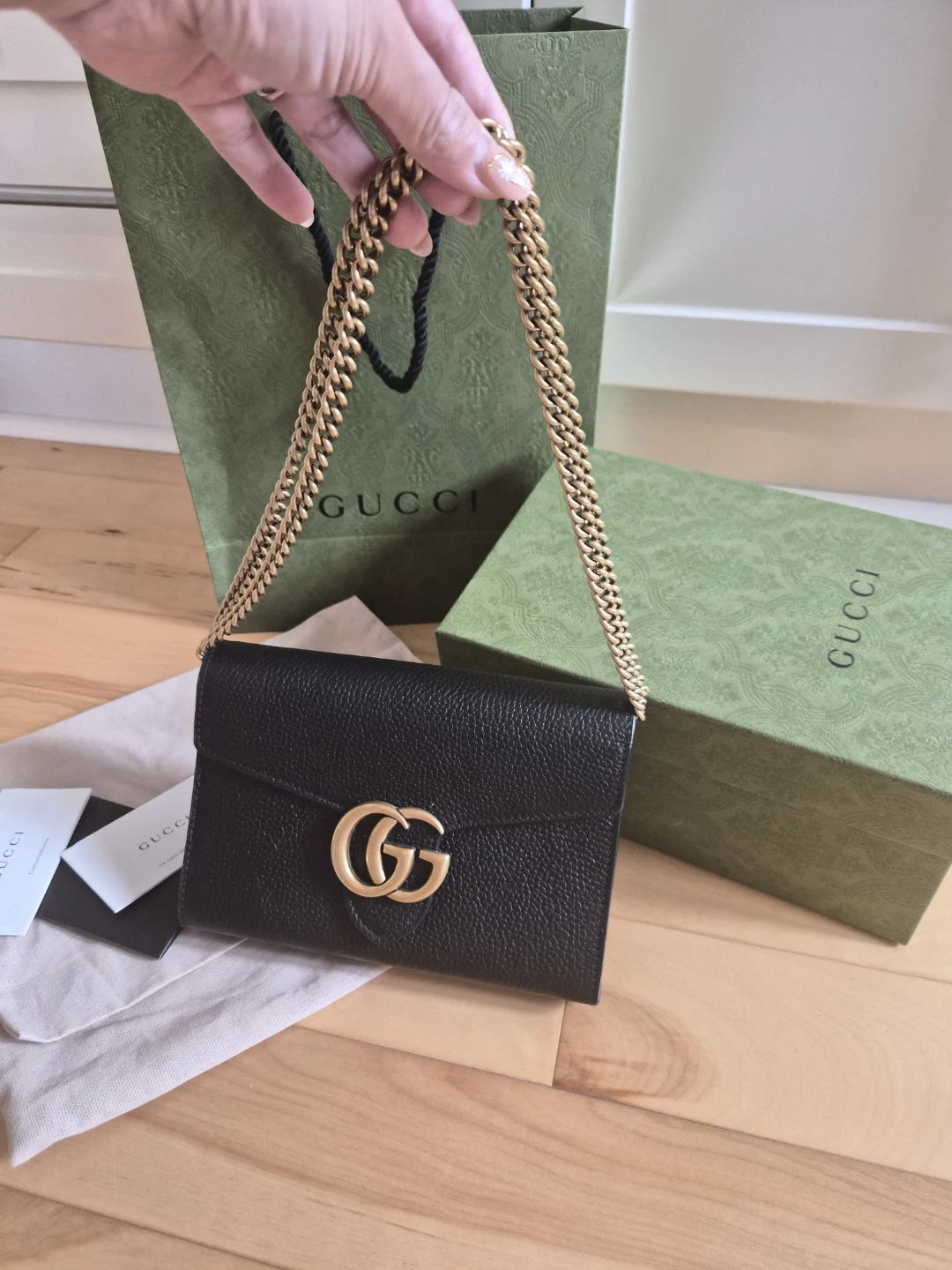 Gucci Marmont Black Leather