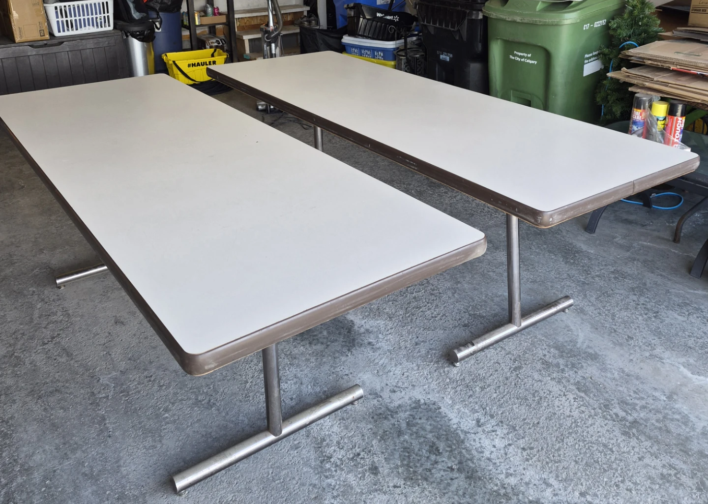 Two Folding Tables