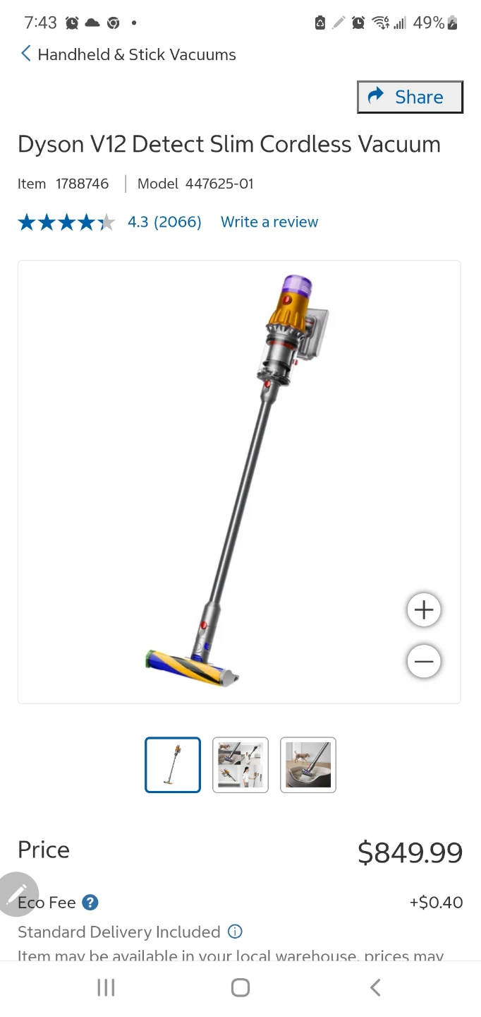 Dyson V12 Detect Slim Cordless Vacuum