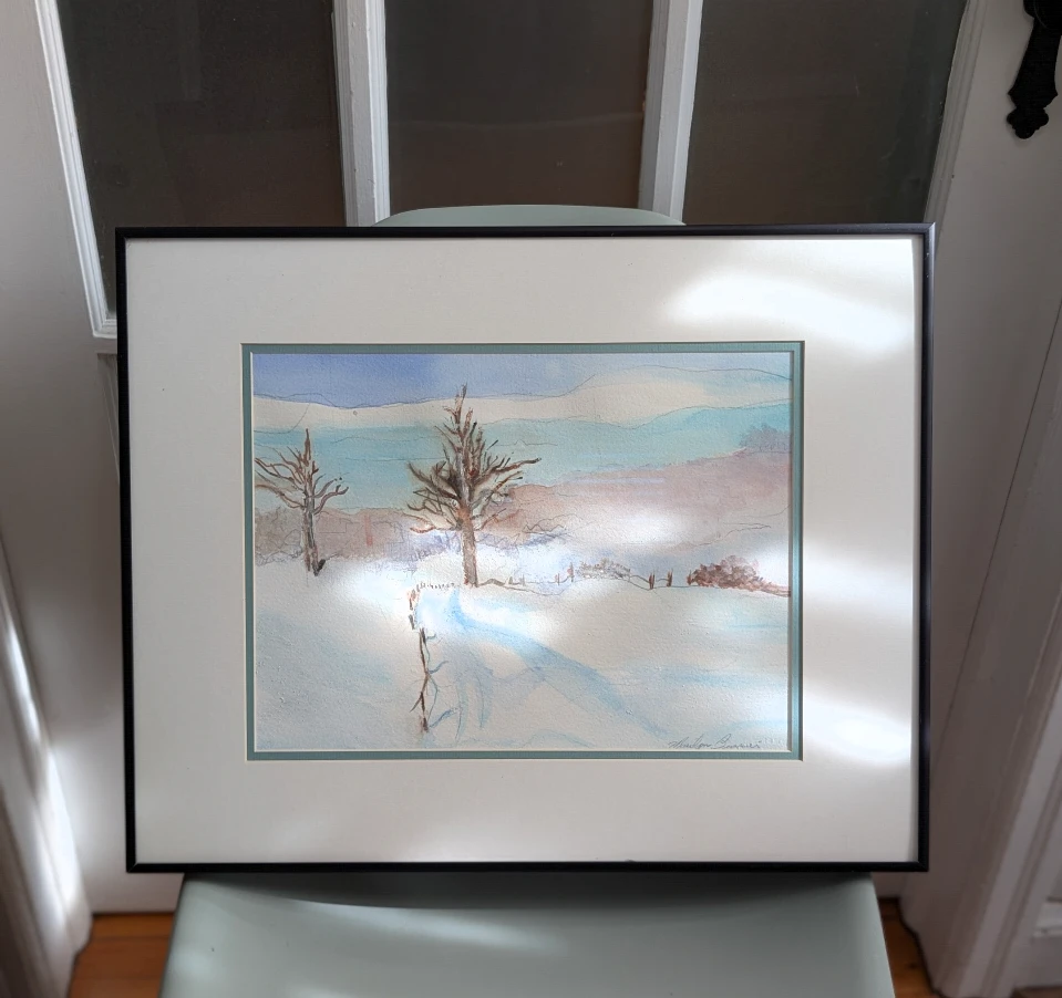 Vintage Original Signed Watercolour