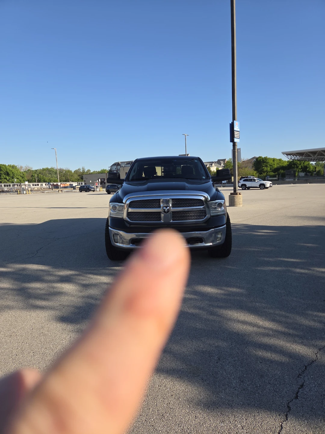 Black Ram 1500 Laramie Pickup Truck