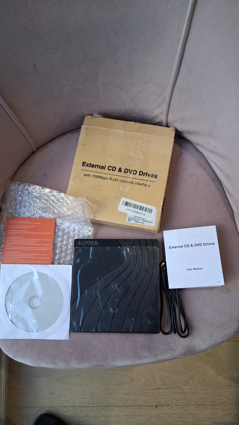 NEW External Drive with RJ45 CD DVD ROM +/-RW Burner card slots - photo 5